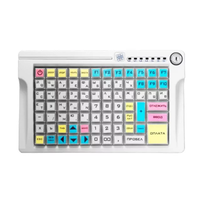 Программируемая клавиатура POSUA LPOS-084-M12 с ключом (USB) grey