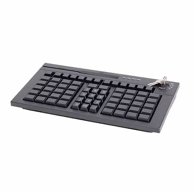 Программируемая клавиатура POScenter S67B, 67 клавиши, MSR, ключ, USB, черная