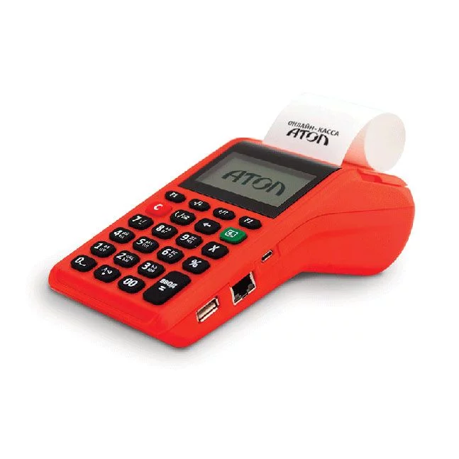 Касса - онлайн АТОЛ 91Ф, Wi-fi, 2G, Bluetooth, Ethernet , без ФН, красная